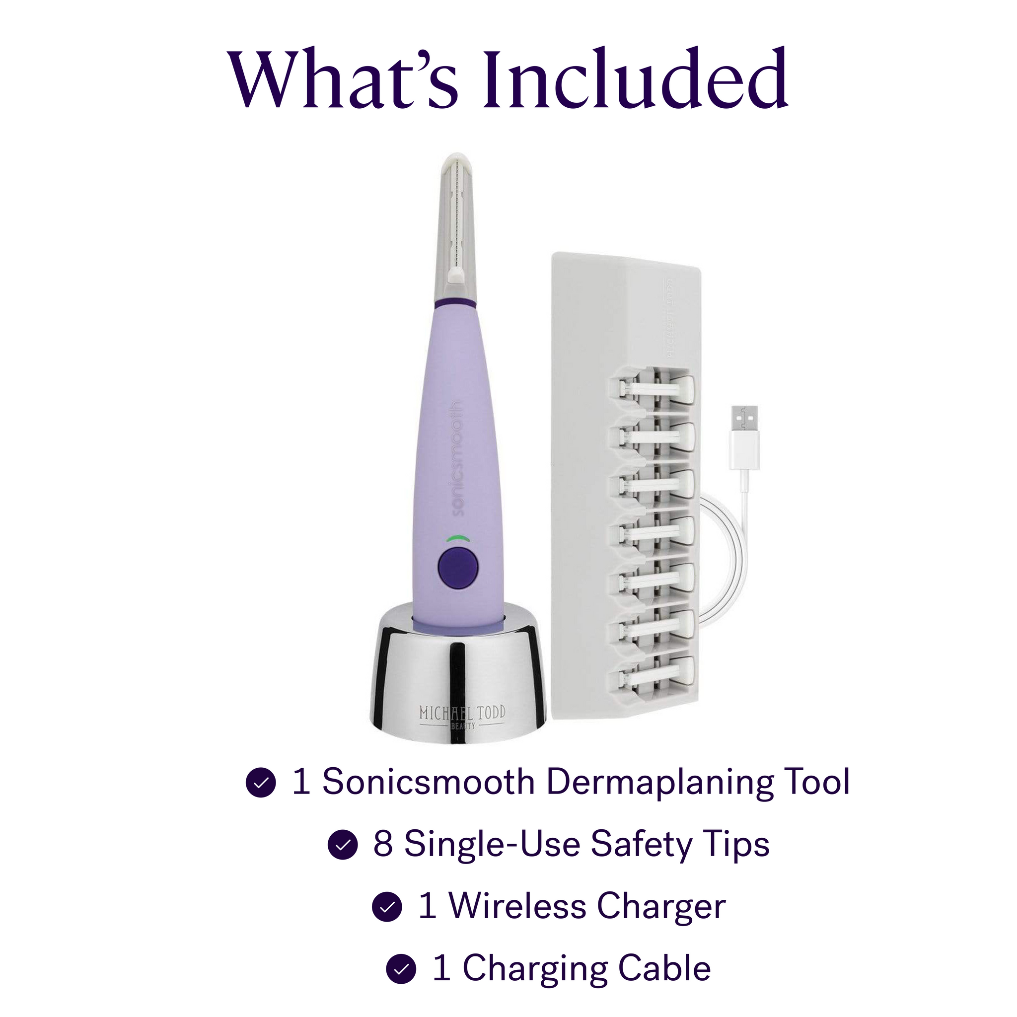 Lavender Lust Sonicsmooth Sonic Dermaplaning System