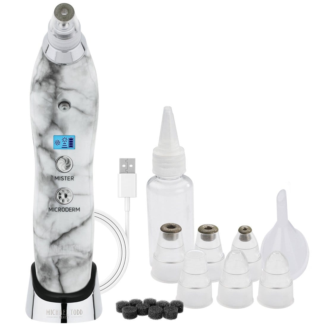 Michael Todd Beauty White Marble + Black Sonic Refresher Bogo